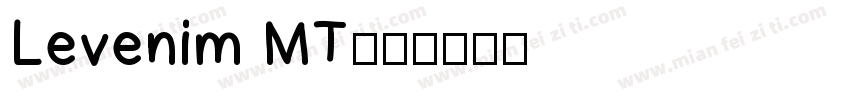 Levenim MT字体转换